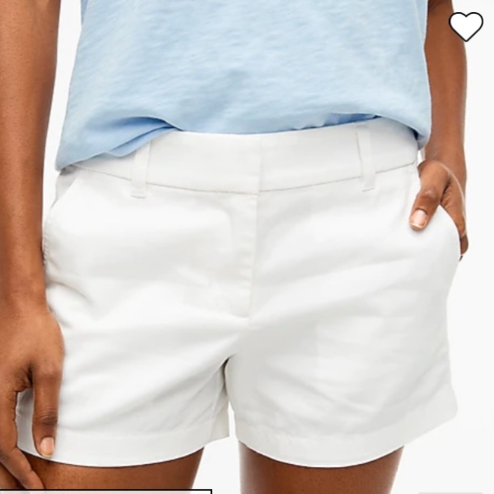 J.CREW - White chino shorts - size 0
